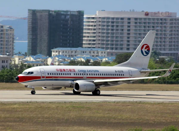 Aereo Jet Della China Eastern Airlines Decolla All Aeroporto Internazionale — Foto Stock