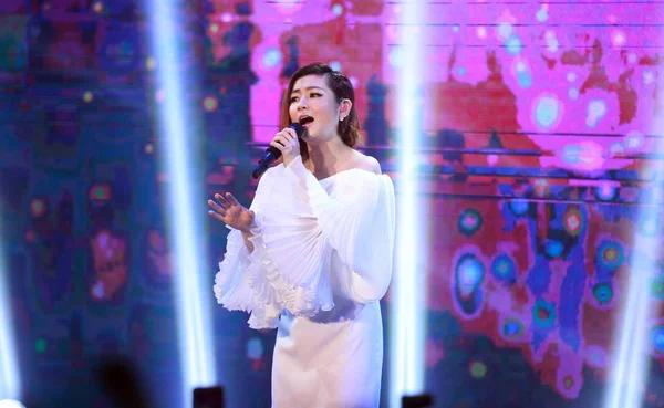 Singer Selina Jen Taiwanese Pop Girl Group Performs Promotional Event — Stock Photo, Image