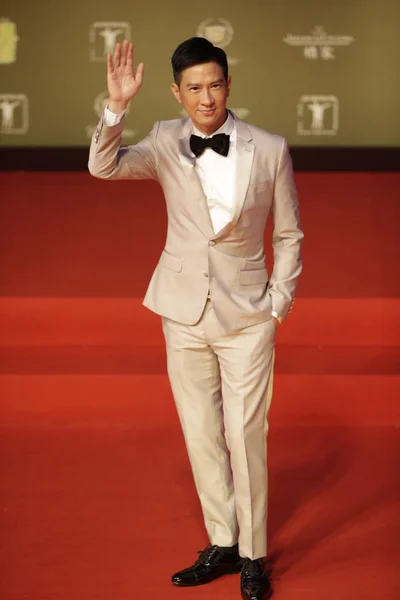 Ator Hong Kong Nick Cheung Fai Acena Tapete Vermelho Para — Fotografia de Stock