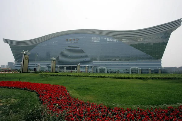 Вид Глобальный Центр Нового Века Чэнду Юго Восточная Провинция Китая — стоковое фото