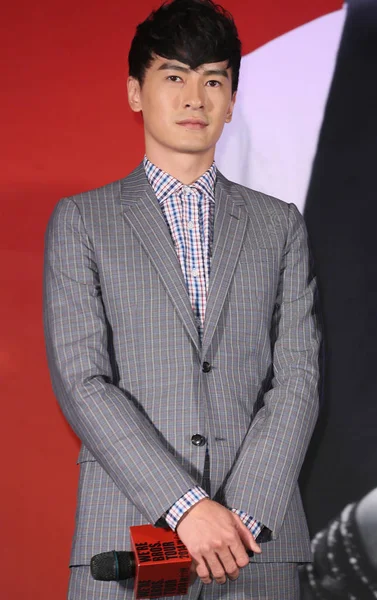 Actor Taiwanés Joseph Cheng Posa Una Conferencia Prensa Para Concierto — Foto de Stock