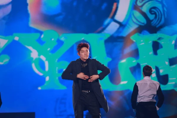 Cantor Ator Sul Coreano Lee Joon Apresenta Durante Concerto Ano — Fotografia de Stock
