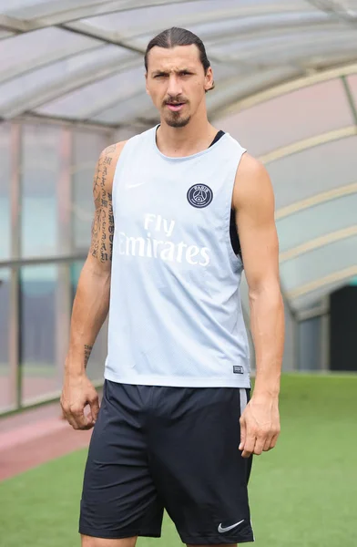 Zlatan Ibrahimovic Paris Saint Germain Football Club Részt Vesz Egy — Stock Fotó