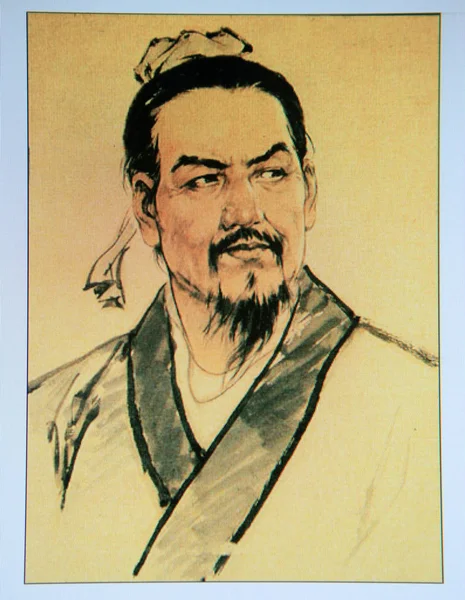 2009 日に中国 上海での撮影ショット画面が古代中国の哲学者ハン Fei としてよりもっとよく知られている漢の儒家の図面を示しています — ストック写真