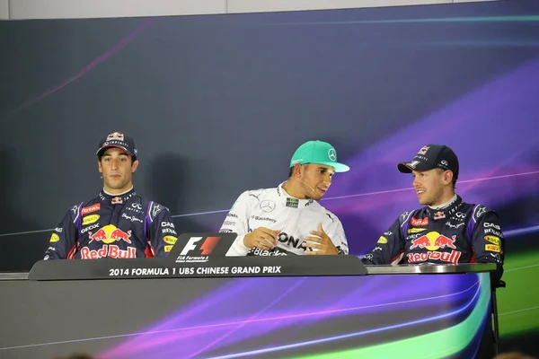 Esquerda Motorista Australiano Daniel Ricciardo Infiniti Red Bull Racing Piloto — Fotografia de Stock