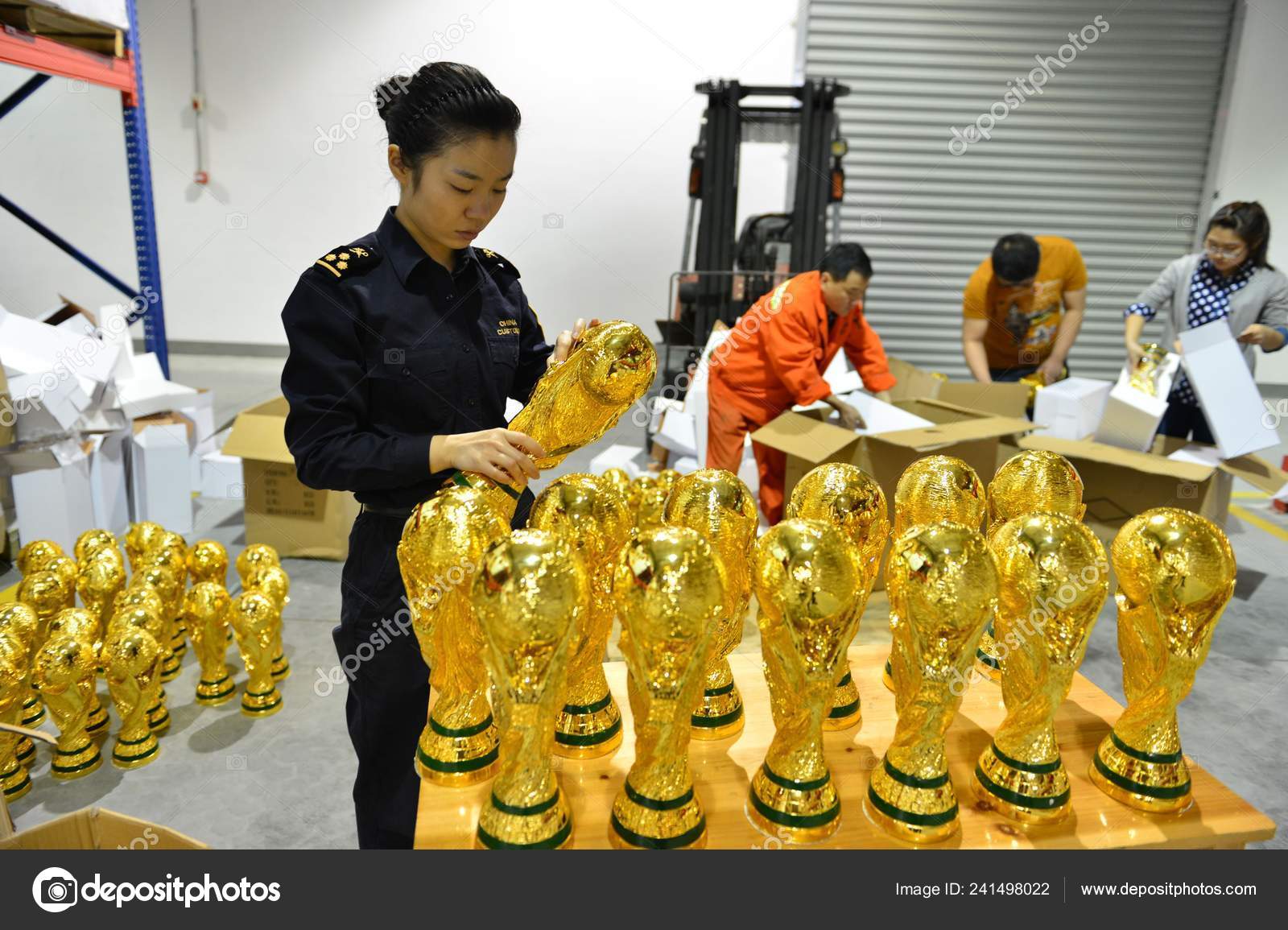 Chinese Customs Officer Checks Seized Fake World Cup Trophies Warehouse Stock Editorial Photo C Chinaimages Chinese Customs Officer Checks Seized Fake World Cup Trophies Warehouse Stock Editorial Photo C Chinaimages