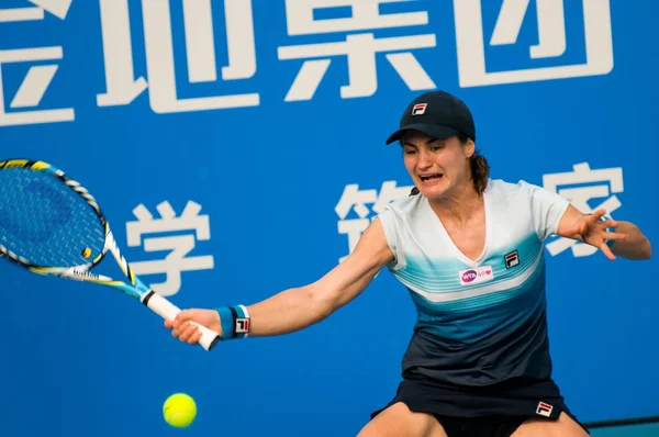 Monica Niculescu Romania Prepares Return China Womens Singles Quarterfinal Wta — Stock Photo, Image