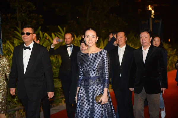 Chinese Actress Zhang Ziyi Center Hong Kong Director Wong Kar — Stock Photo, Image