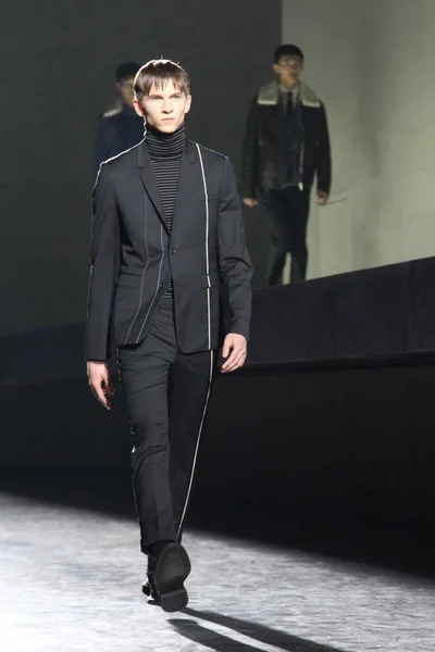 Desfile Moda Dior Homme Winter 2014 Collection Shanghai China Abril — Foto de Stock