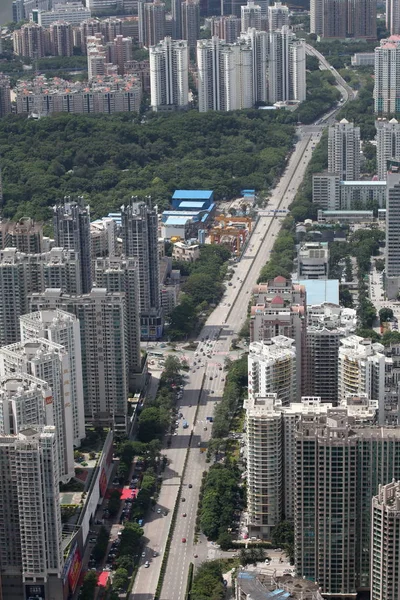 Esta Foto Tomada Desde Alto Del Ping International Finance Center — Foto de Stock