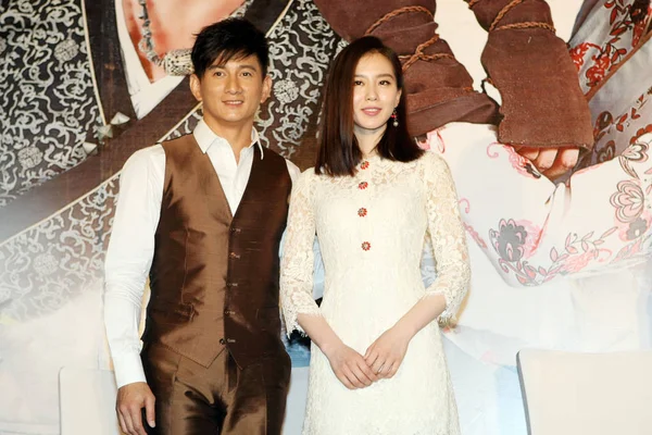 Taiwanese Singer Actor Nicky Left His Actress Girlfriend Liu Shishi — Stock Photo, Image