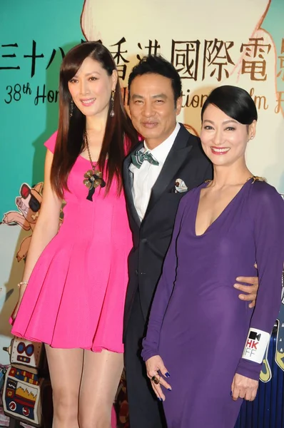 Left Hong Kong Model Sophia Kao Actors Simon Yam Actress — Stock Photo, Image