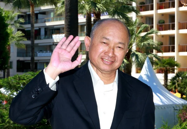 Director Hong Kong John Woo Saluda Una Photocall Para Película — Foto de Stock