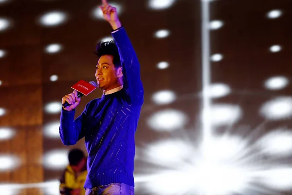 Cantante Taiwanés Jimmy Lin Realiza Evento Promocional Para Proyecto Inmobiliario — Foto de Stock