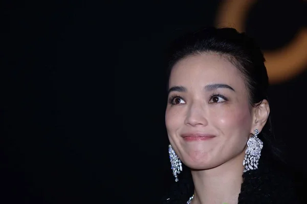 Tchajwanské Herečka Shu Usmívá Během Výstavy Jemné Šperky Chanel Pekingu — Stock fotografie