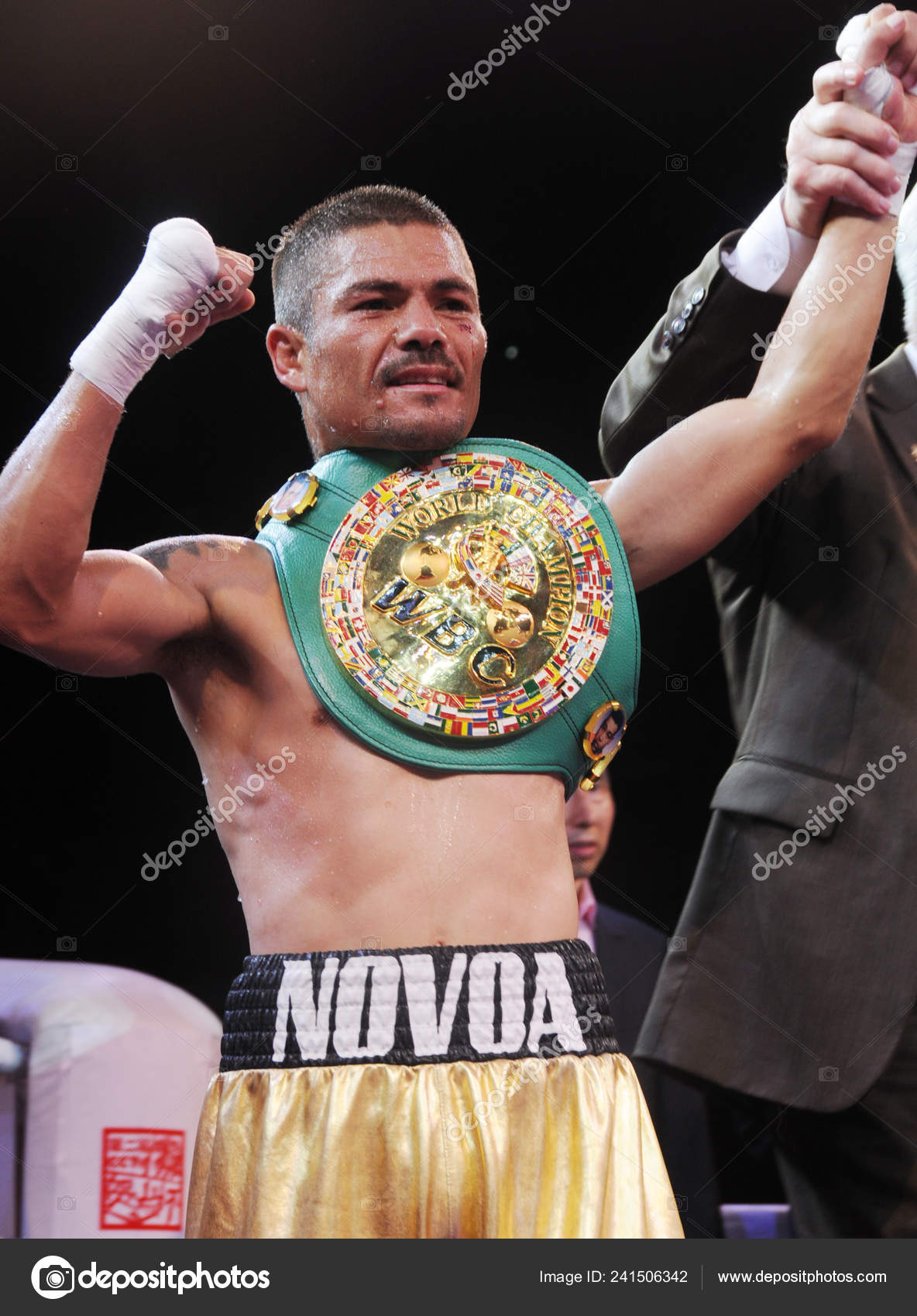 Oswaldo Novoa Mexico Celebrates Defeating Xiong Chaozhong China Wbc World Stock Editorial Photo C Chinaimages