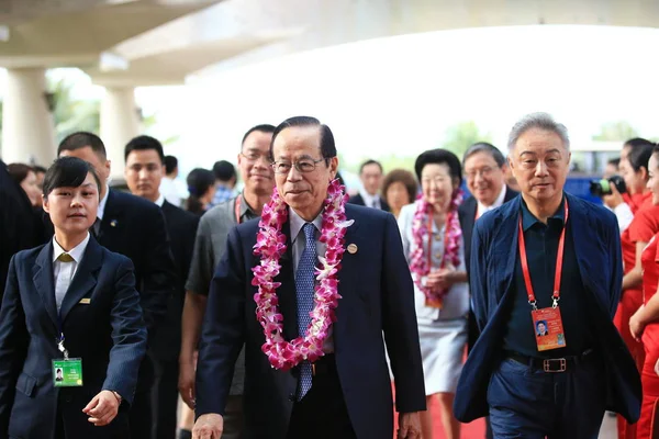 Primer Ministro Japonés Yasuo Fukuda Centro Llega Hotel Bfa Durante —  Fotos de Stock