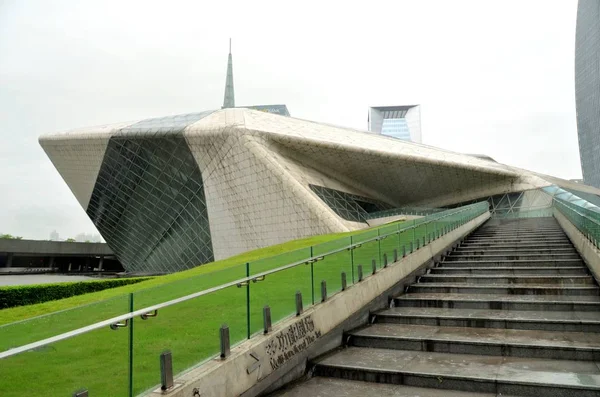 Guangzhou Şehrindeki Guangzhou Opera Binası Nın Dış Görünümü Güney Çin — Stok fotoğraf