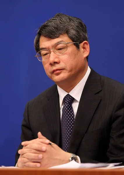 Liu Tienan Vicepreședinte Comisiei Naționale Pentru Dezvoltare Reformă Ndrc Director — Fotografie, imagine de stoc