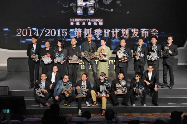 Wang Zhongjun Első Jobb Chinas Elnök Vezető Filmgyártó Vállalat Huayi — Stock Fotó
