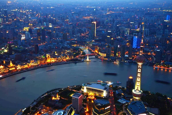 Denna Bild Tagen Plats 580 Meter Över Marken Shanghai Tornet — Stockfoto