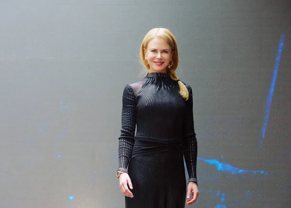 Aktris Australia Nicole Kidman Berpose Sebuah Konferensi Pers Untuk Filmnya — Stok Foto