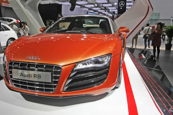 Době Automatické Show Tianjin Číně Dubna 2014 Zobrazuje Audi — Stock fotografie