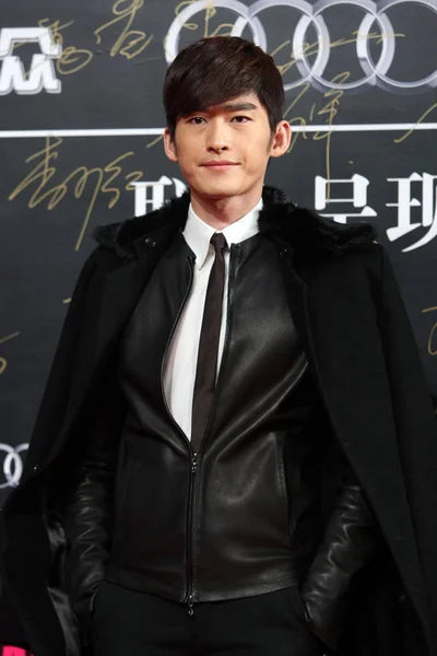 Chinese Actor Singer Zhang Han Poses Red Carpet Asshe Arrives — Stock Photo, Image
