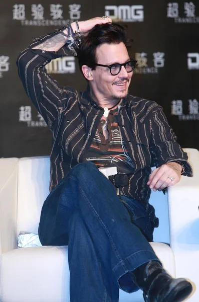 Abd Aktör Johnny Depp Filmi Aşma Pekin Çin Mart 2014 — Stok fotoğraf