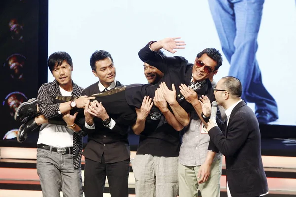 Los Actores Hong Kong Gordon Lam Tung Segundo Izquierda Sean — Foto de Stock