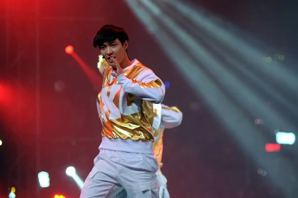 Groupe Pop Sud Coréen Chinois Exo Produit Lors Concert Stars — Photo