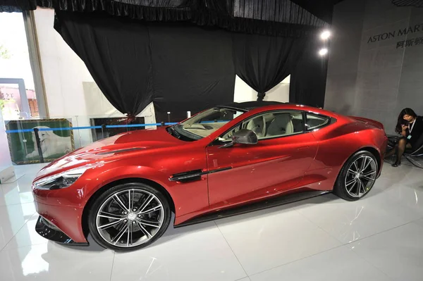 Een Aston Martin Vanquish Wordt Tentoongesteld Tijdens China Rendez Vous — Stockfoto