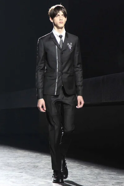 Dior Homme Inverno 2014 Desfile Moda Coleção Xangai China Abril — Fotografia de Stock