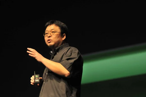 Luo Yonghao Gründer Und Vorstand Von Smartisan Technology Ltd Stellt — Stockfoto