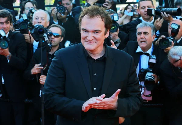 American Actor Quentin Tarantino Poses Premiere Movie Clouds Sils Maria — Stock Photo, Image