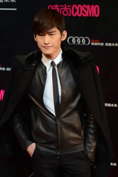 Chinese Actor Singer Zhang Han Poses Red Carpet Asshe Arrives — Stock Photo, Image