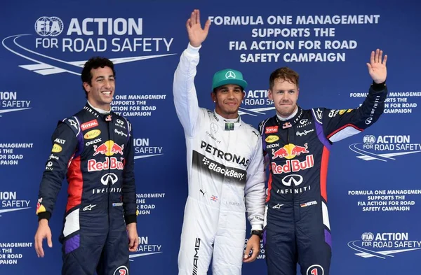 Gauche Droite Pilote Australien Daniel Ricciardo Infiniti Red Bull Racing — Photo