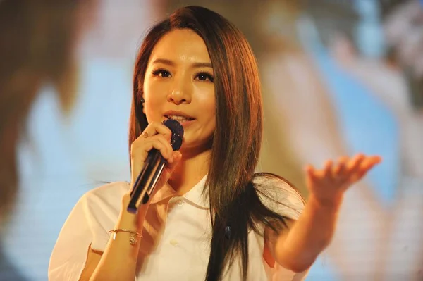 Cantante Taiwanesa Hebe Tien Chen Del Grupo Chicas Pop Realiza — Foto de Stock
