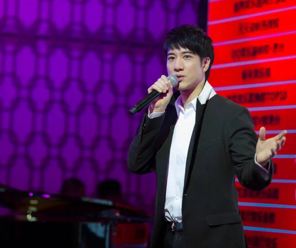 Cantante Actor Estadounidense Con Sede Taiwán Leehom Wang Asiste Una —  Fotos de Stock
