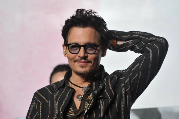 Abd Aktör Johnny Depp Filmi Aşma Pekin Çin Mart 2014 — Stok fotoğraf