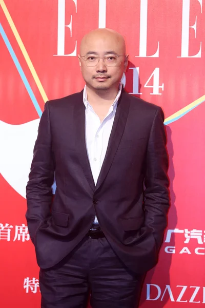 Chinese Actor Director Zheng Poses Arrives 2014 Huayi Elle Starry — Stock Photo, Image