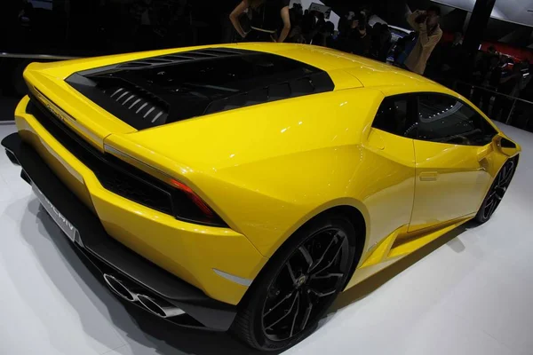 Lamborghini Huracan Lp610 Visas Premiär Asien Beijing Automotive Världsutställningen Även — Stockfoto