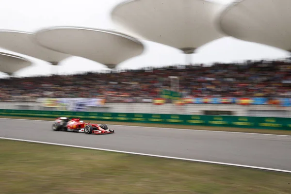 Piloto Espanhol Fernando Alonso Scuderia Ferrari Compete Durante Grande Prêmio — Fotografia de Stock