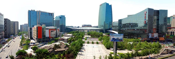 Panoráma Zhongguancun Haidian Tudományos Park Néven Chinas Silicon Valley Peking — Stock Fotó