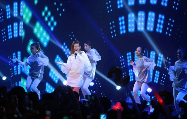 Cantora Selina Jen Girl Group Pop Taiwanês Apresenta Evento Promocional — Fotografia de Stock