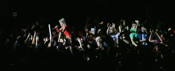 Cantora Americana Taylor Swift Apresenta Seu Concerto Xangai China Maio — Fotografia de Stock