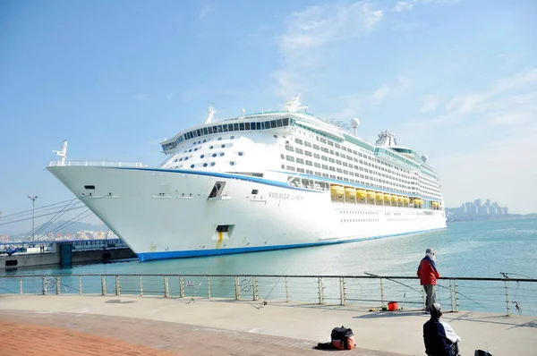 Royal Caribbean Cruise Ship Voyager Seas Docked Harbor Beijing China — Stock Photo, Image