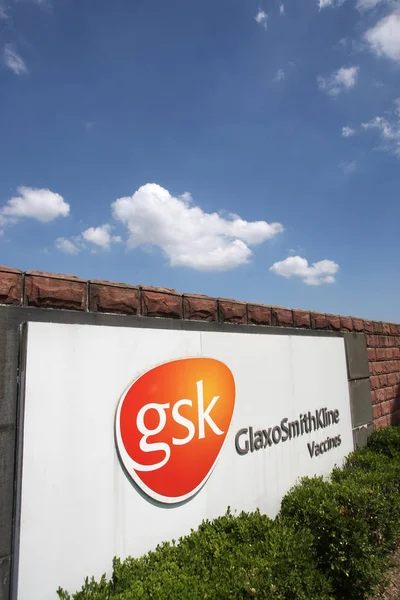 Vue Une Usine Vaccins Glaxosmithkline Gsk Shanghai Chine Juillet 2013 — Photo