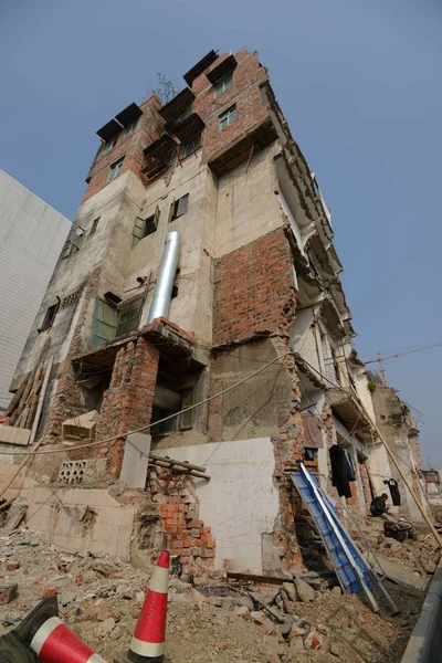 Evler Yarı Sökülmüş Nanning City Güney Chinas Guangxi Zhuang Özerk — Stok fotoğraf
