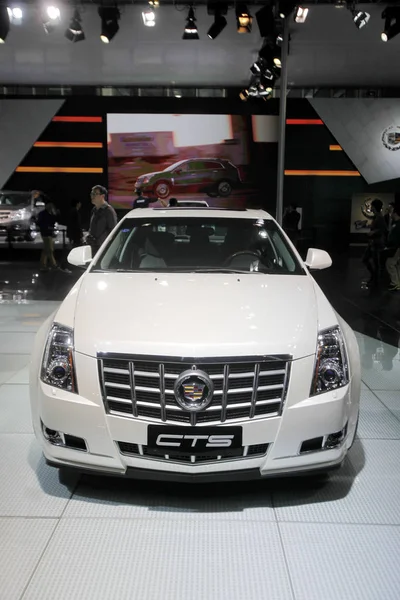 Cadillac Cts Carro General Motors Exibido Durante Uma Exposição Automóveis — Fotografia de Stock